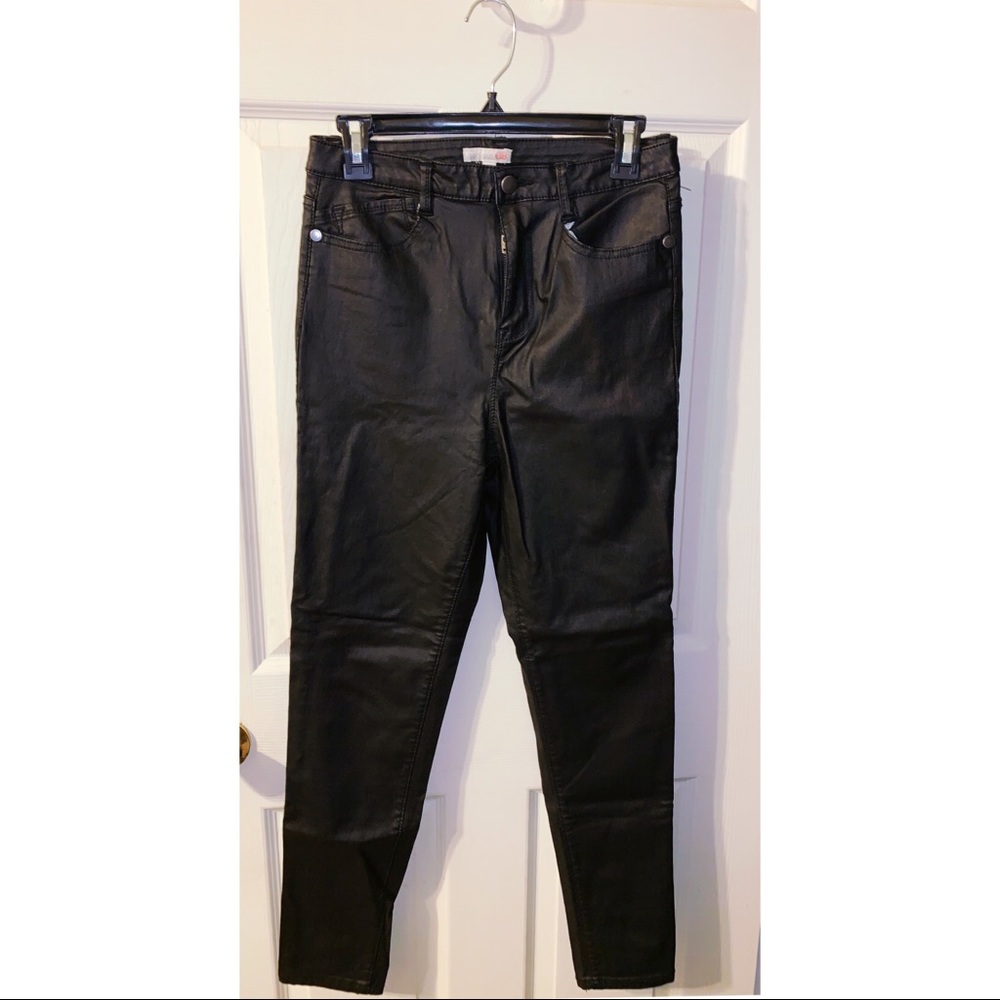 Gianni Bini Faux Leather, High Rise Skinny Pant